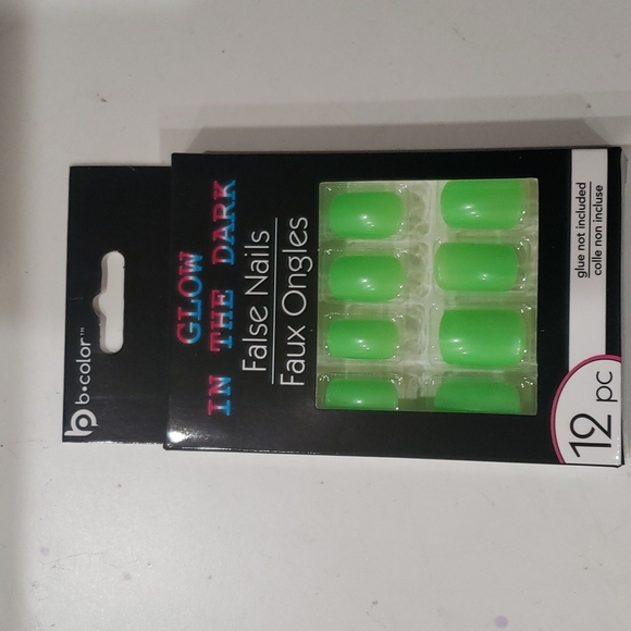 12 pc GLOW IN THE DARK nails 💅 Square - Picture 2 of 2